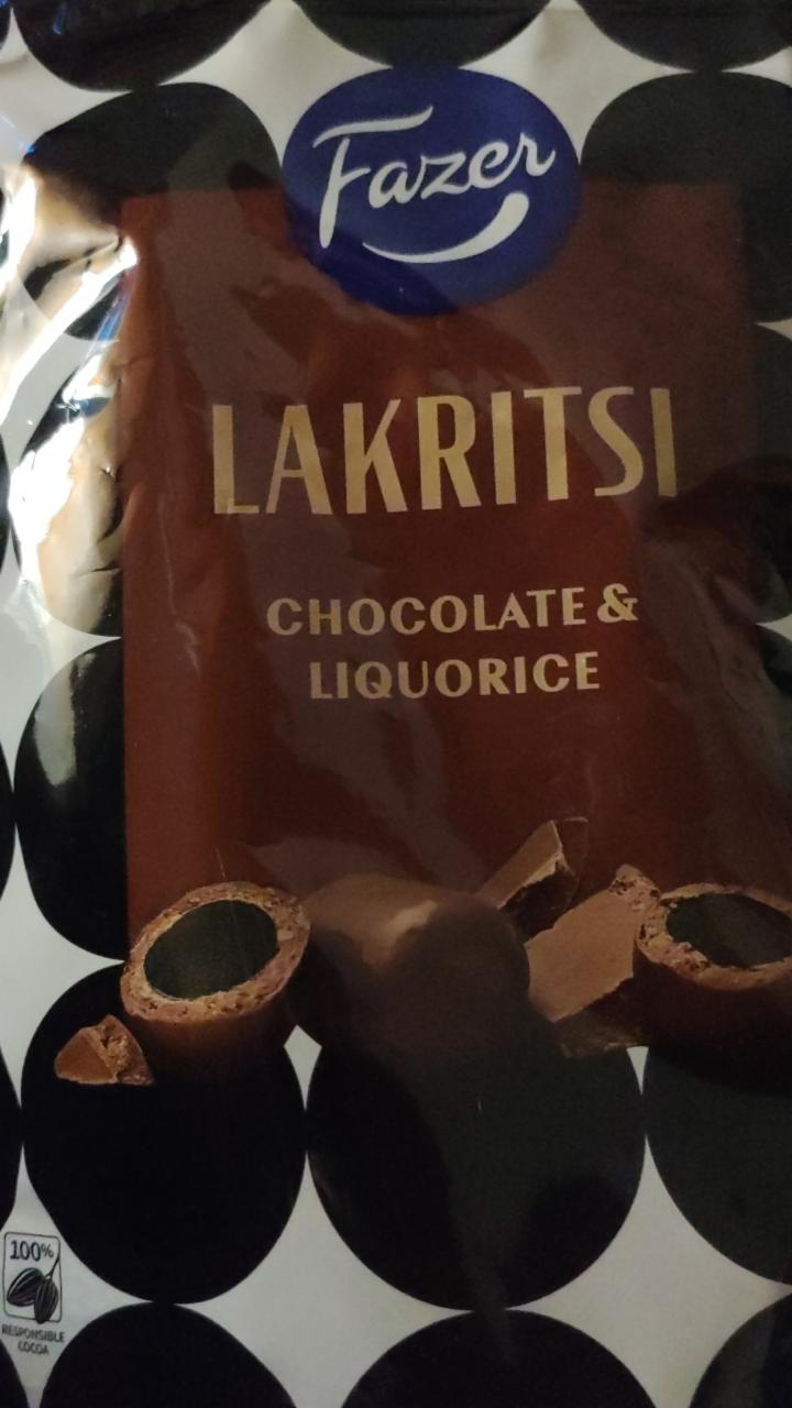 Fotografie - Lakritsi Chocolate & Liquorice Fazer