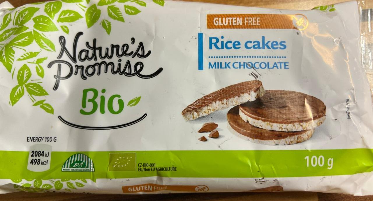 Fotografie - Bio rýžové chlebíčky s mléčnou čokoládou Nature's Promise