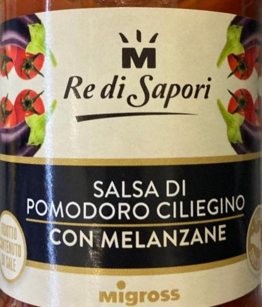Fotografie - Re di Sapori Salsa di pomodoro ciliegino con melanzane Migross
