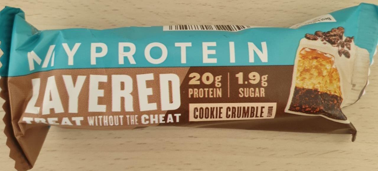 Fotografie - Layered Protein Bar Cookie Crumble MyProtein