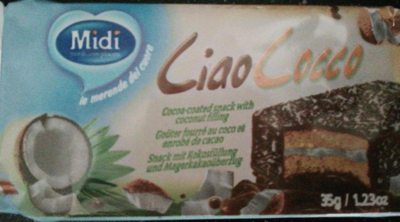 Fotografie - Ciao Cocco Cocoa-coated snack with coconut filling Midi