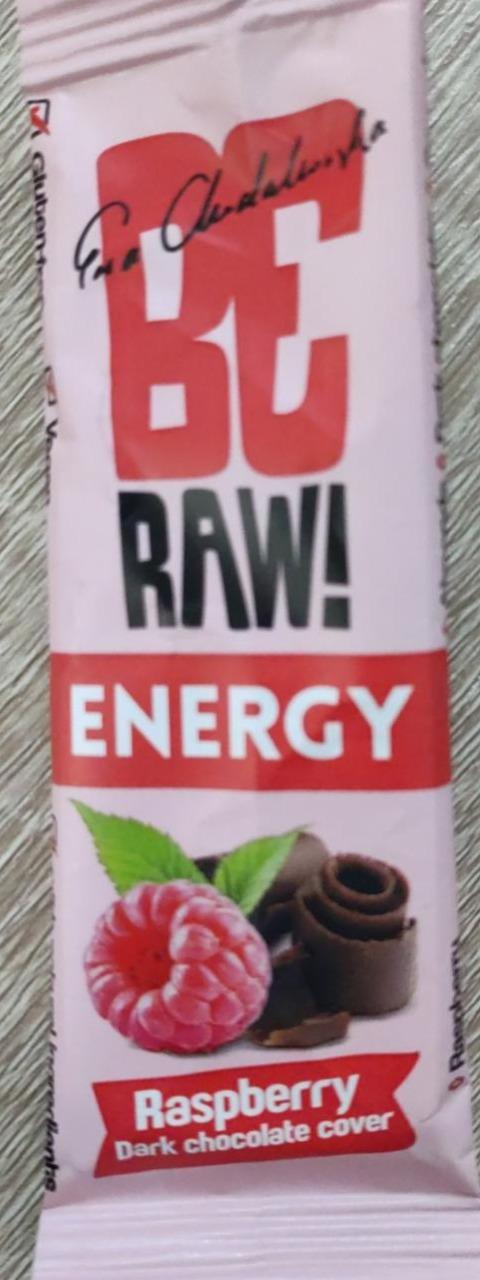 Fotografie - Energy Raspberry Dark chocolate cover Be Raw!