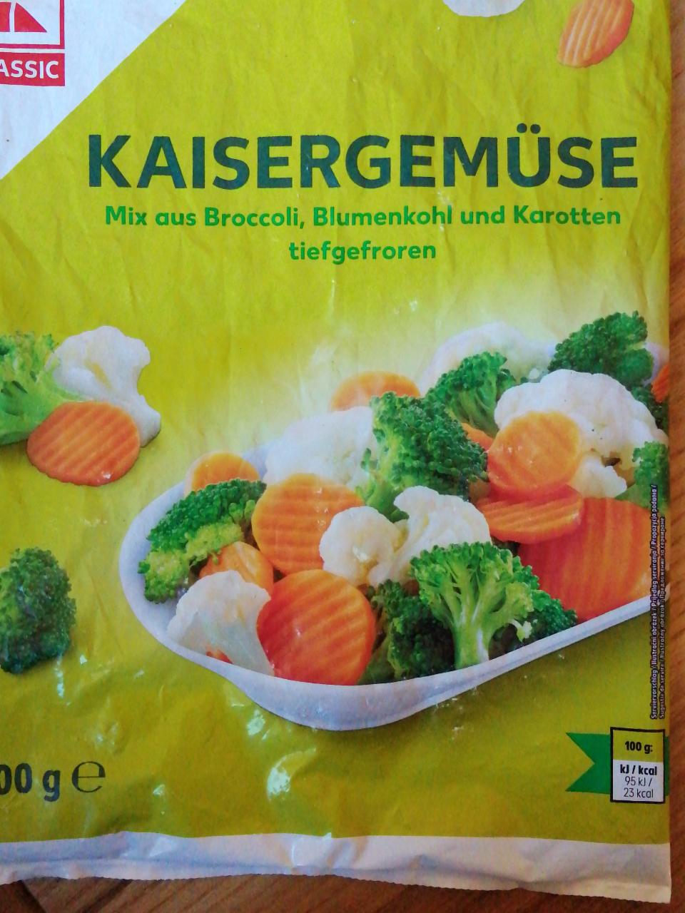 Fotografie - Kaisergemüse Mix aus Broccoli, Blumenkohl und Karotten tiefgefroren K-Classic
