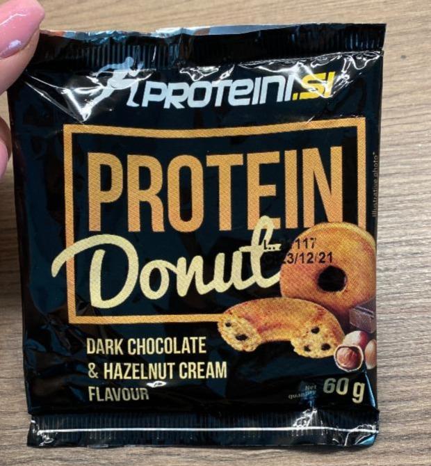 Fotografie - Protein Donut Dark Chocolate & Hazelnut Cream Proteini.si