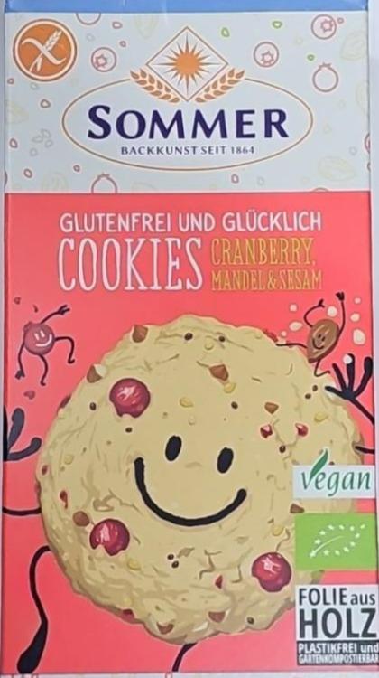 Fotografie - Glutenfrei und glücklich Cookies.Cranberry, Mandel & Sesam Sommer