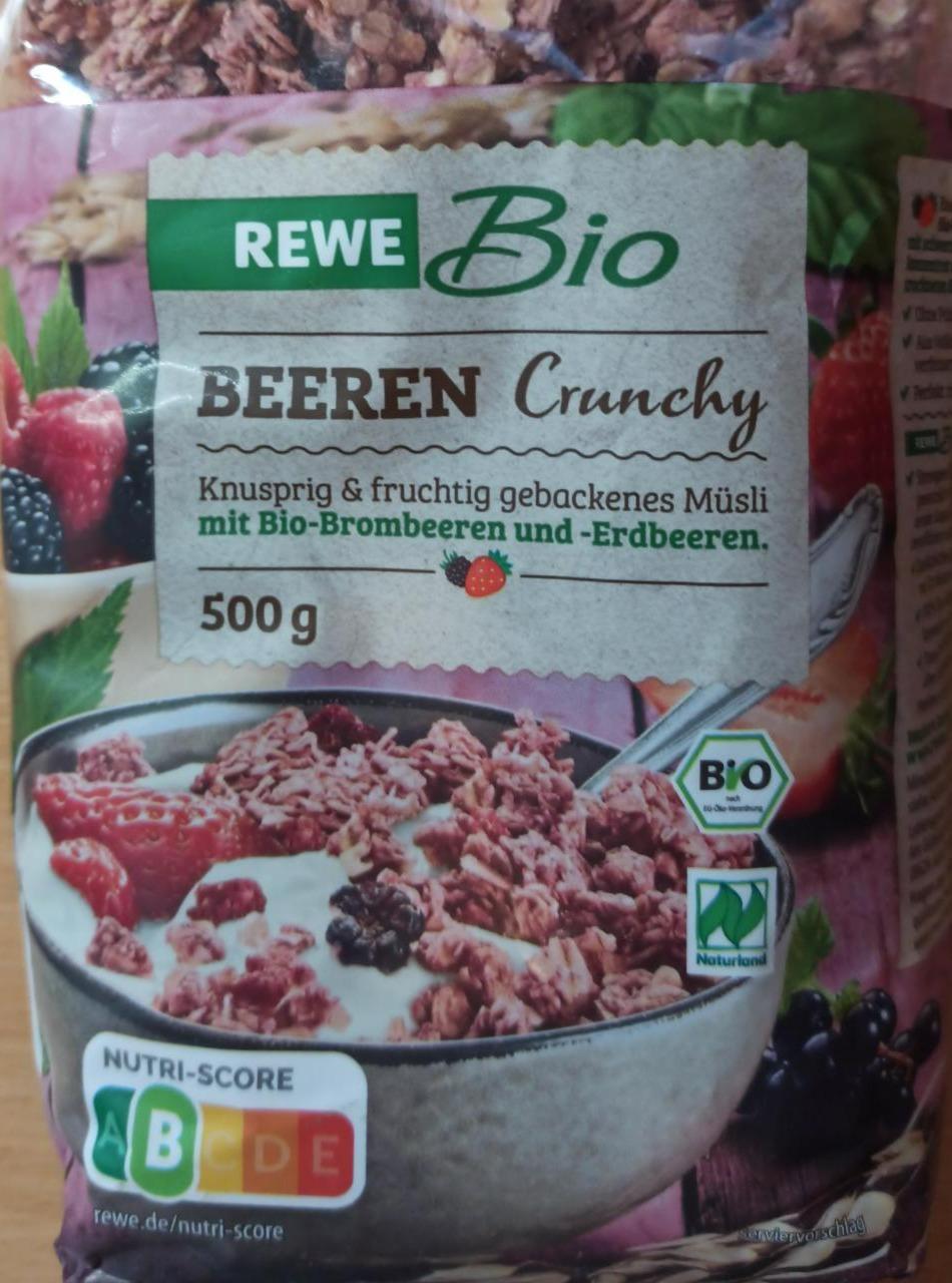 Fotografie - Beeren Crunchy Müsli mit Bio Brombeeren und Erdbeeren Rewe Bio