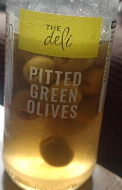 Fotografie - Pitted green olives The deli