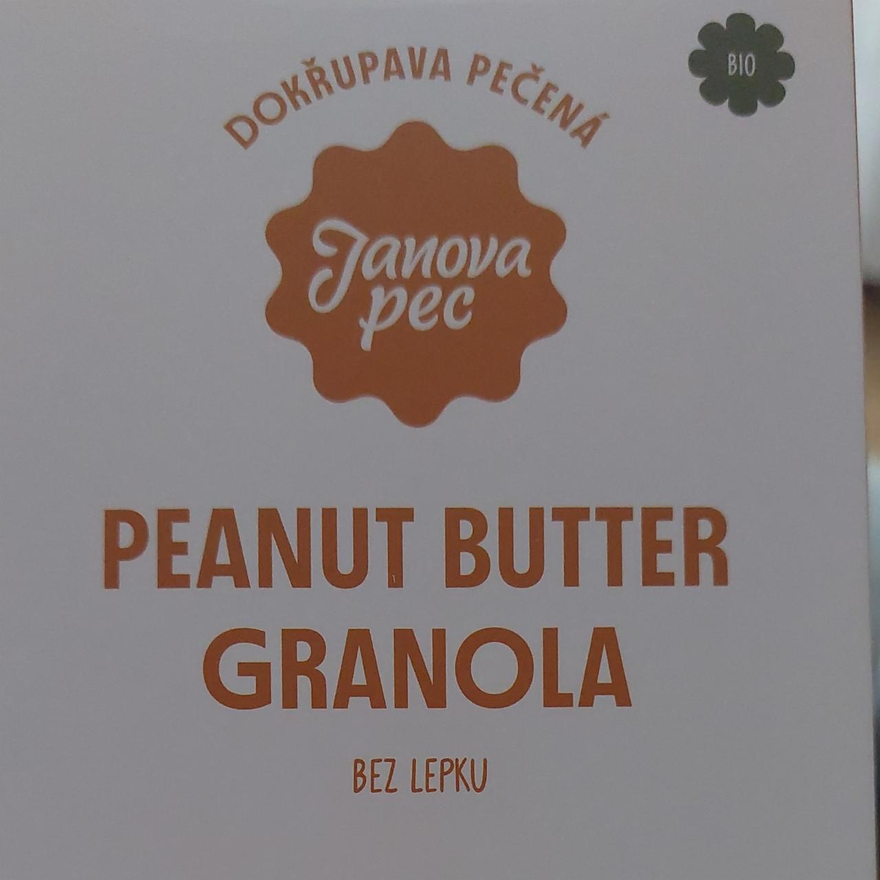 Fotografie - Bio Peanut butter granola bez lepku Janova pec