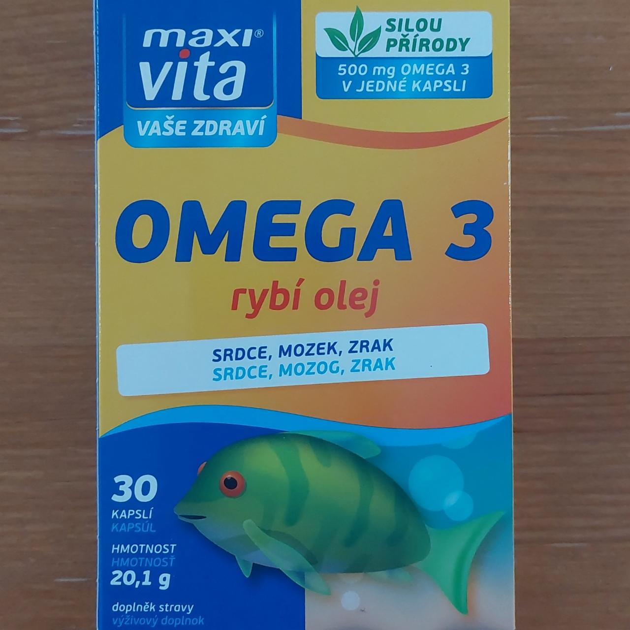 Fotografie - OMEGA 3 rybí olej maxi vita