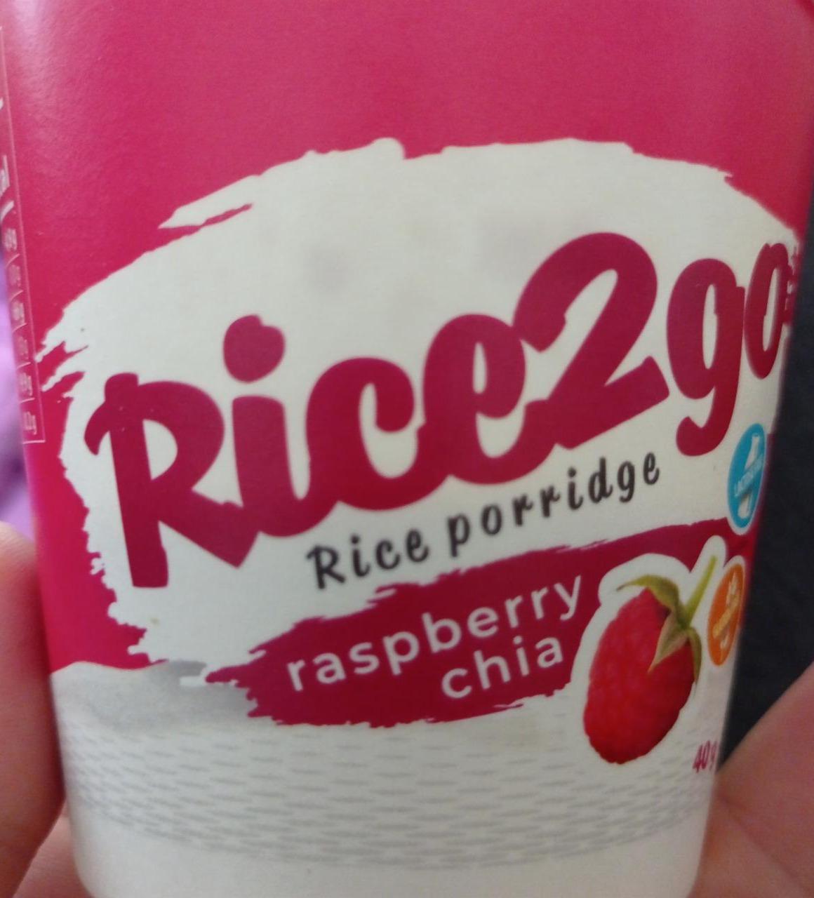 Fotografie - Rice porridge raspberry chia Rice2go