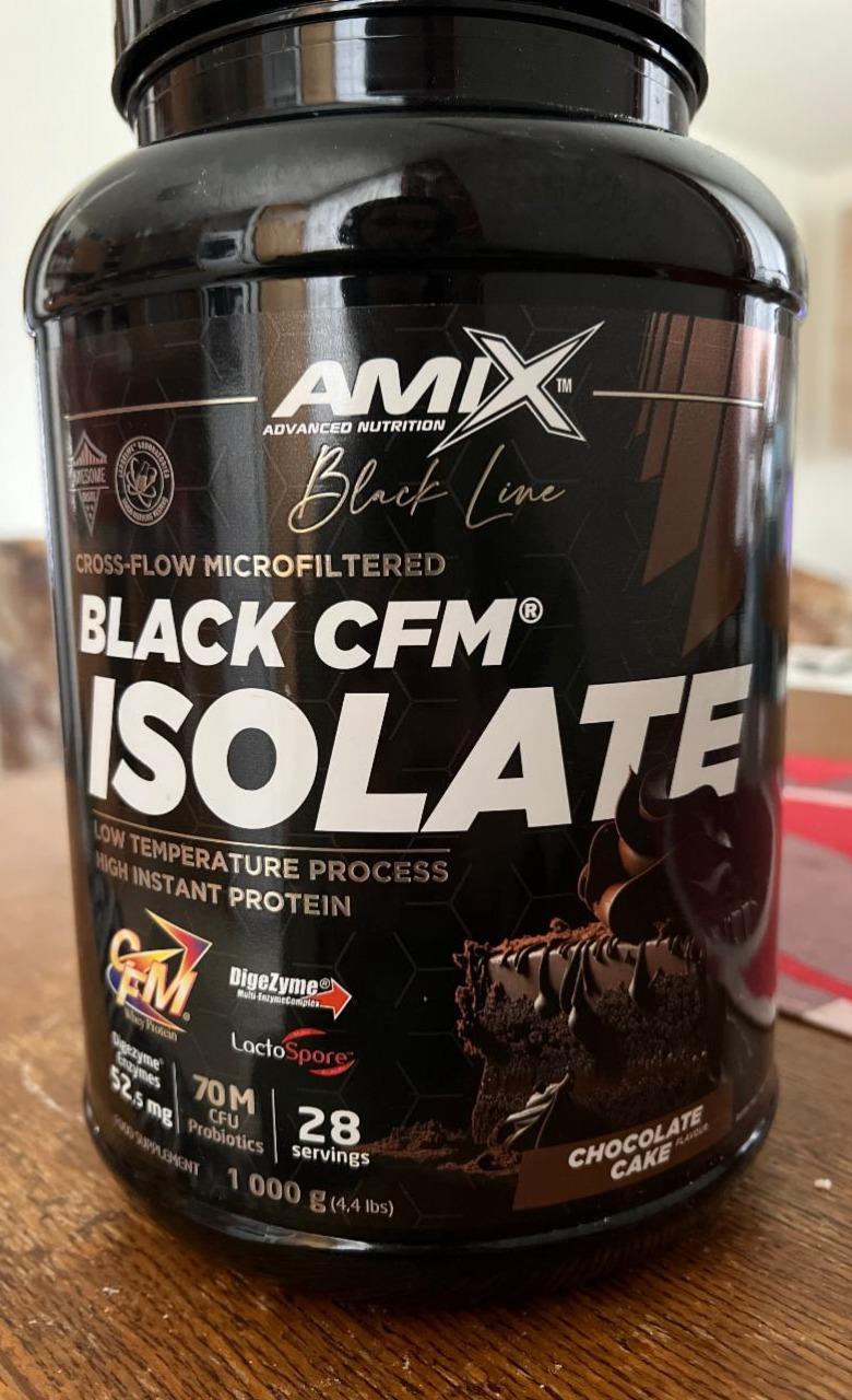 Fotografie - Black CFM Isolate Chocolate Cake Amix Nutrition