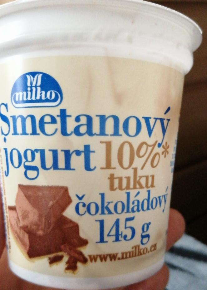Fotografie - Smetanový jogurt 10% tuku, čokoládový Milko