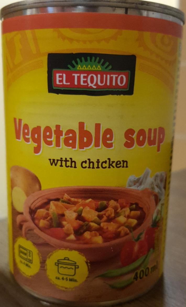 Fotografie - Vegetable soup with chicken El Tequito