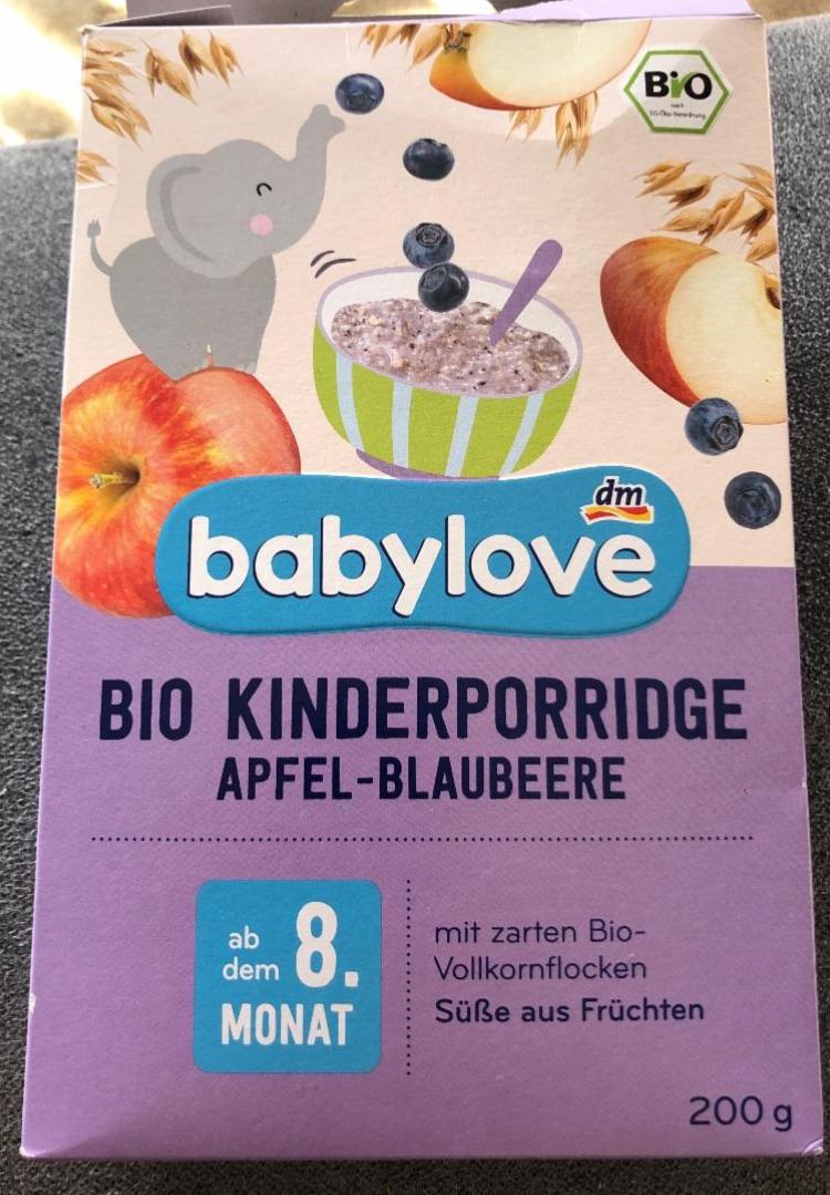 Fotografie - Bio Kinderporridge Apfel-Blaubeere Babylove