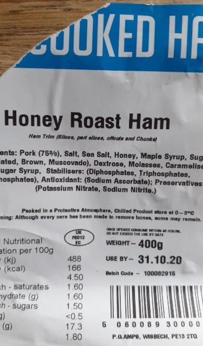 Fotografie - Honey Roast Ham Cooked Ham