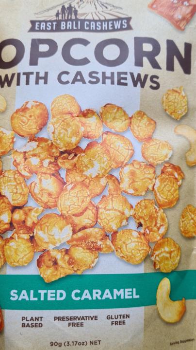 Fotografie - Popcorn with cashews, salted caramel East bali cashews