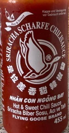 Fotografie - Sriracha Hot & Sweet Flying goose brand