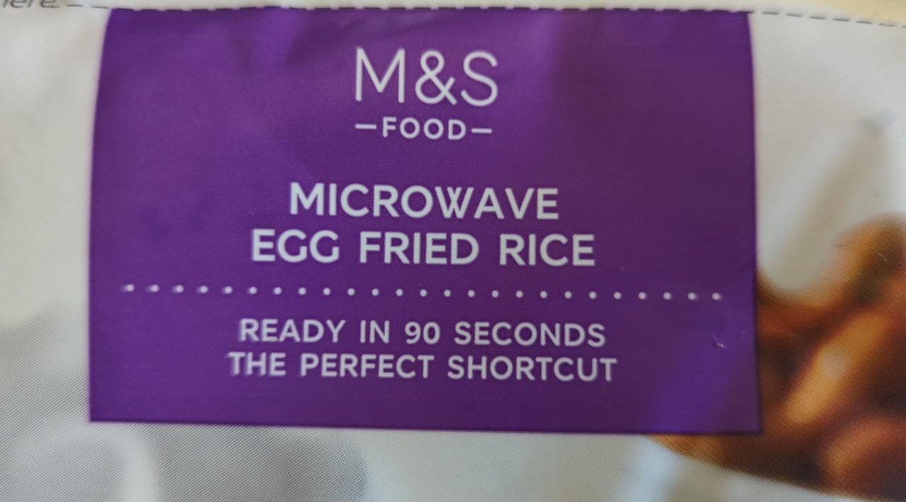 Fotografie - Microwave egg fried rice M&S Food