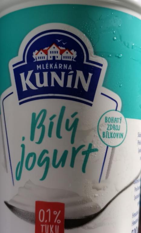 Fotografie - Bílý jogurt 0,1% tuku Kunín