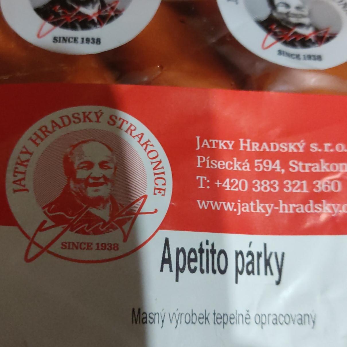 Fotografie - párky apetito Jatky Hradský Strakonice