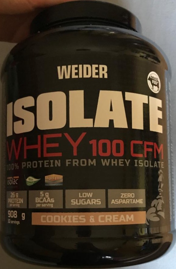 Fotografie - Isolate Whey 100 CFM protein cookies and cream Weider