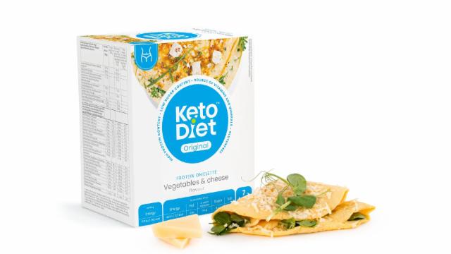 Fotografie - Proteinová omeleta příchuť sýr (Protein Omelette Vegetables & cheese flavour) KetoDiet