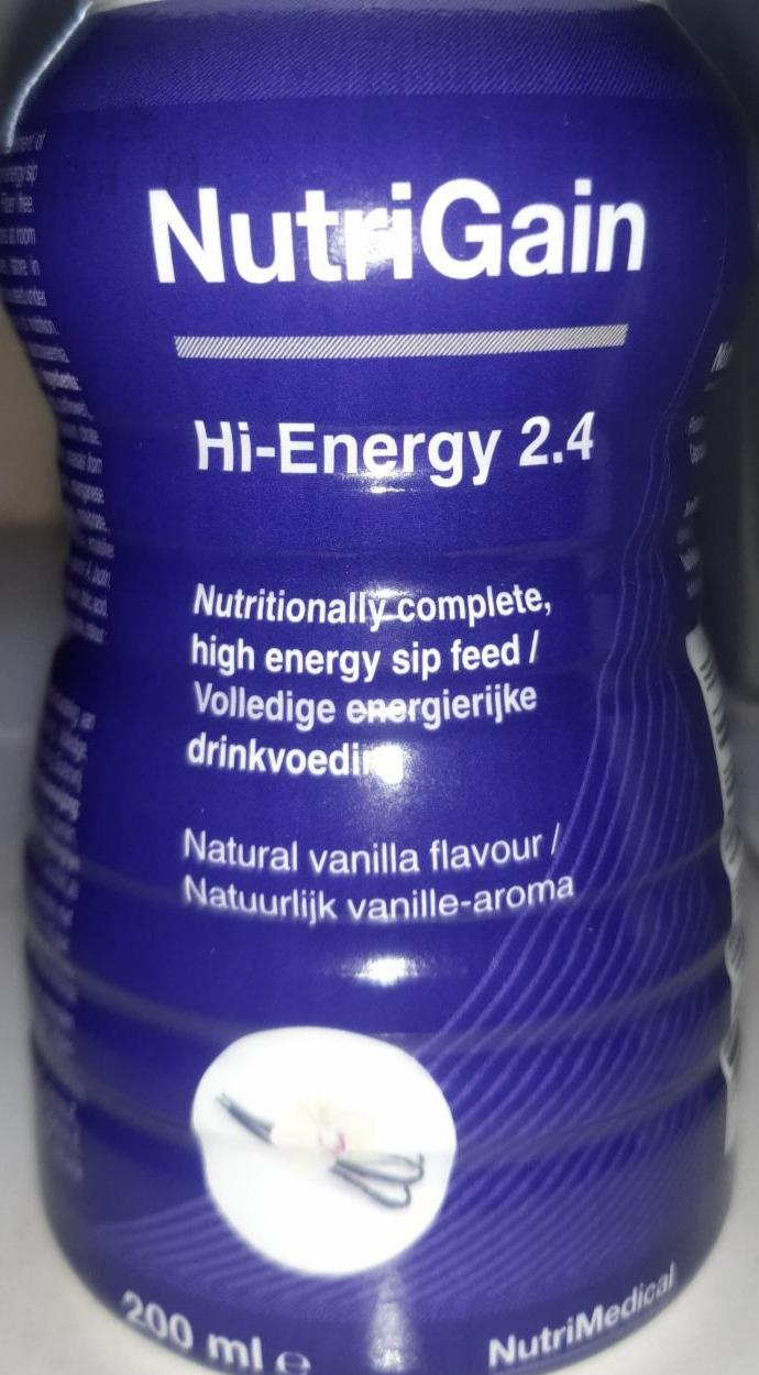 Fotografie - Hi-Energy 2.4 Vanilla flavour NutriGain