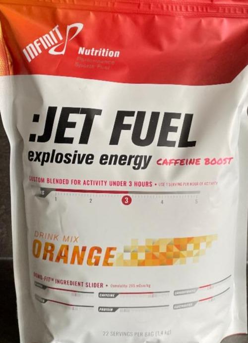 Fotografie - :Jet fuel explosive energy drink mix orange Infinit Nutrition