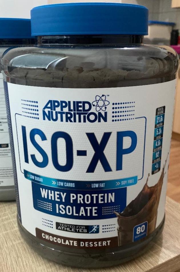 Fotografie - ISO-XP 100% Whey protein isolate Chocolate Dessert Applied Nutrition