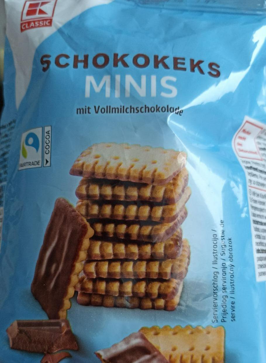 Fotografie - Schokokeks Minis mit Vollmilkschokolade K-CLassic