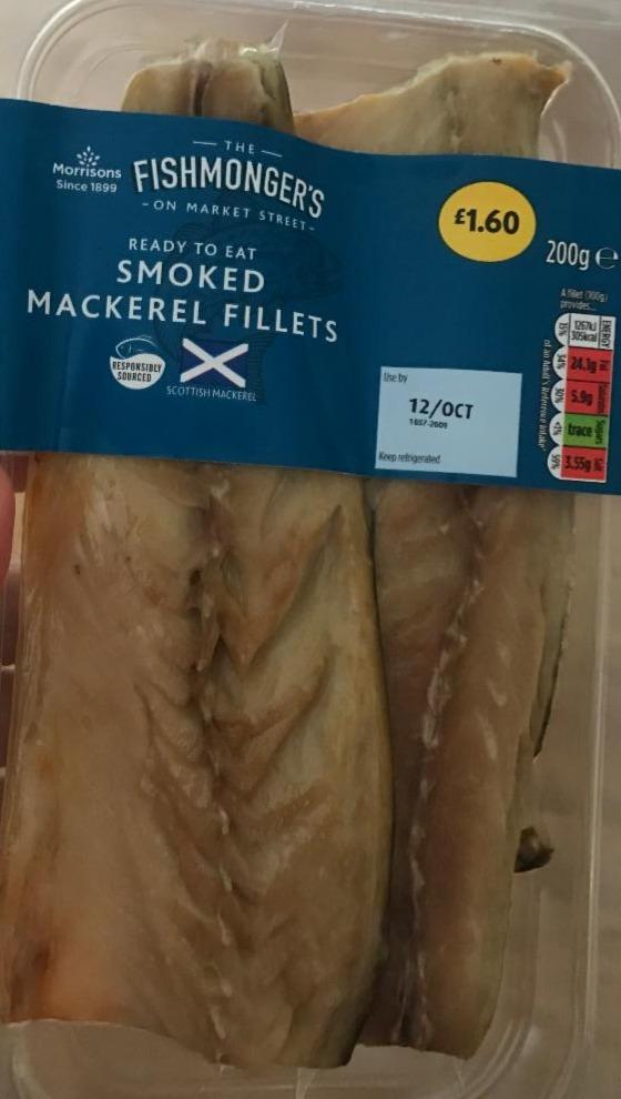 Fotografie - smoked mackerel fillets the fishmongers 