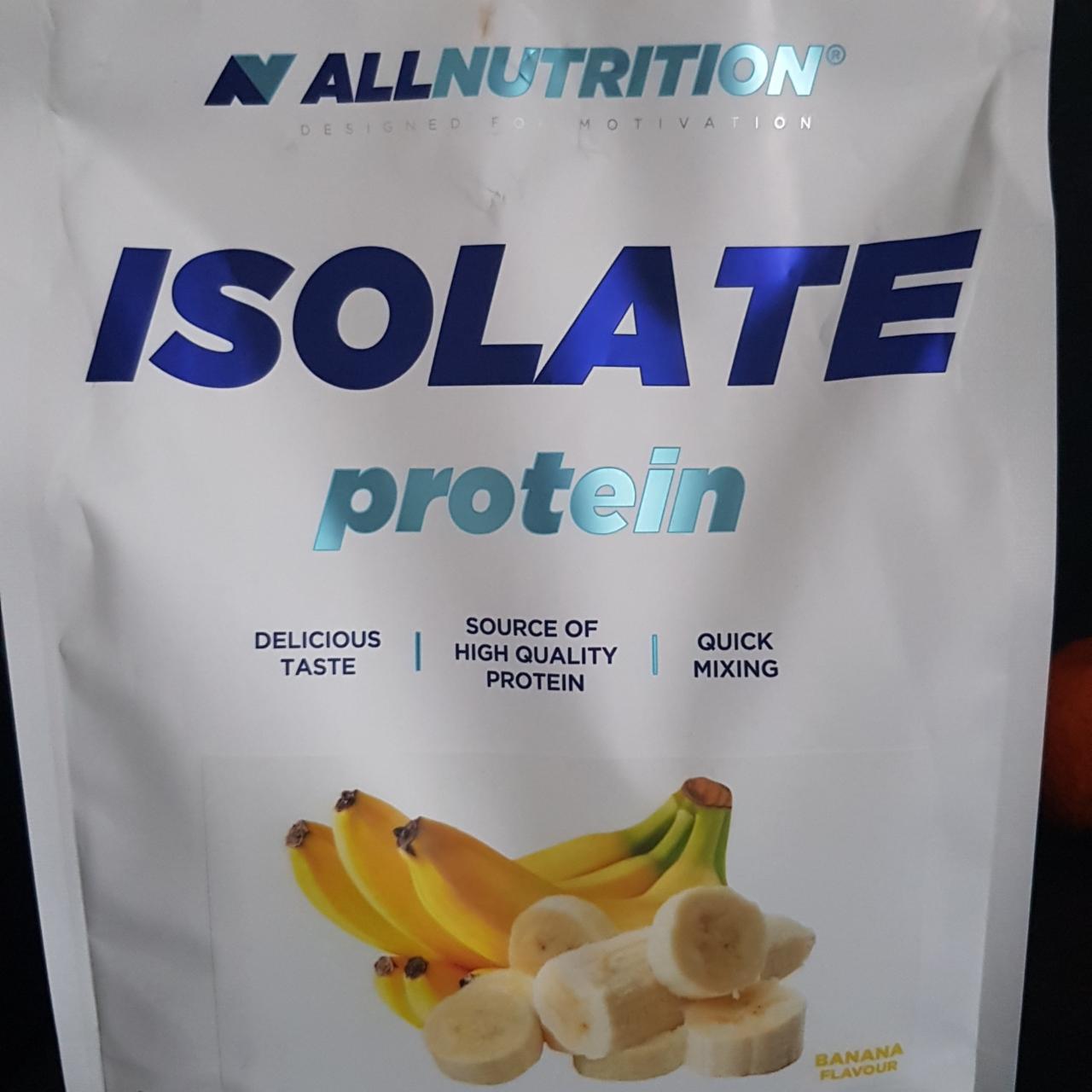 Fotografie - Isolate protein Banana flavour Allnutrition