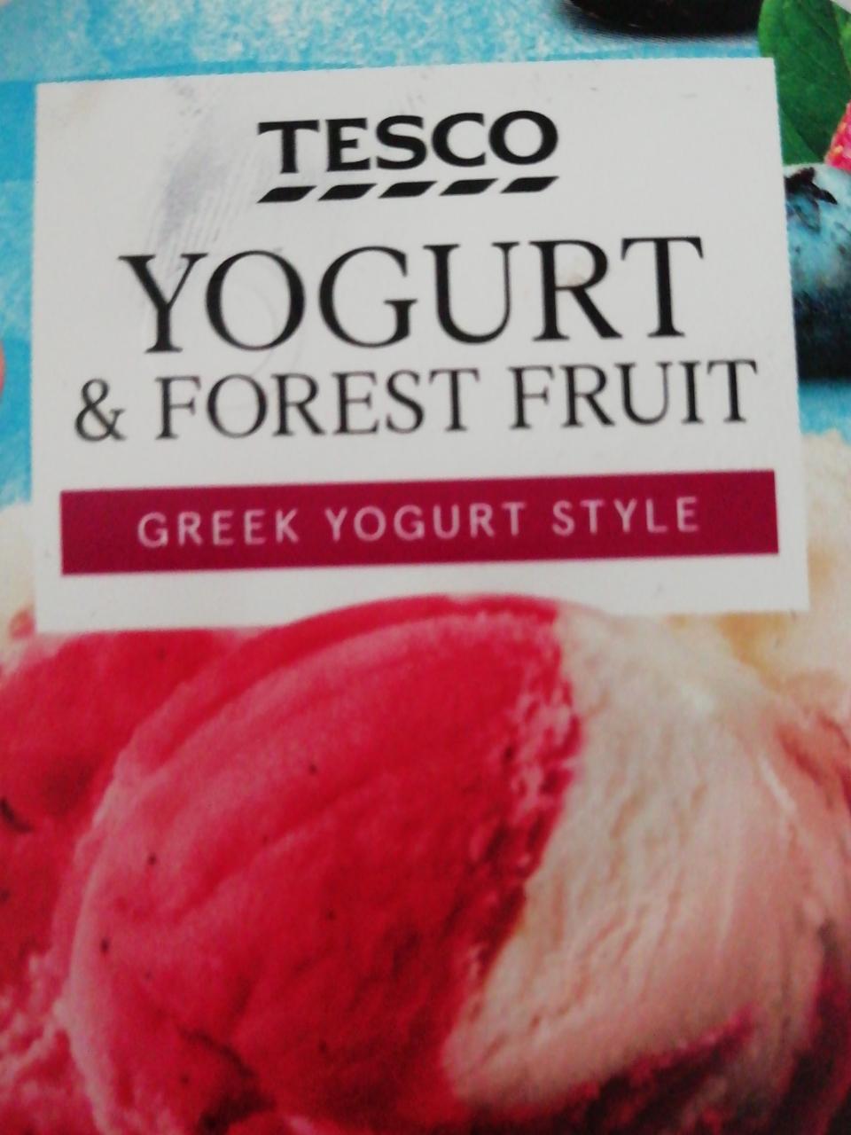 Fotografie - Tesco yogurt & forest fruit