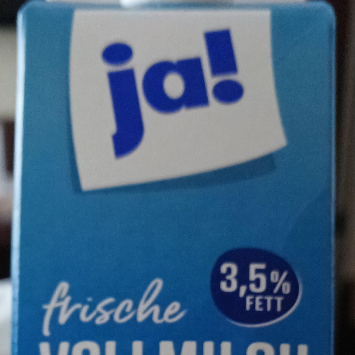 Fotografie - Frische Vollmilch 3,5% Fett Ja!