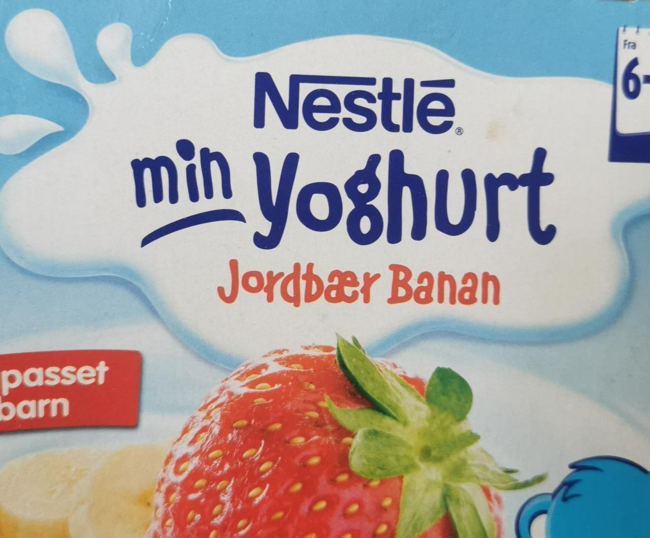 Fotografie - Min yoghurt Jordbaer Banan Nestlé