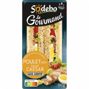 Fotografie - Sandwich Le Gourmand Poulet rôti Sauce Caesar Sodebo