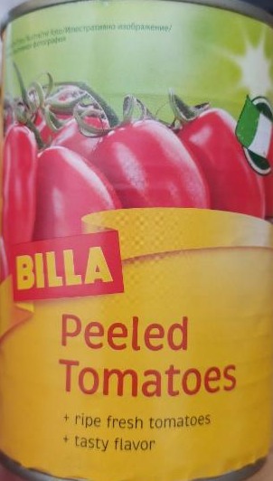 Fotografie - Peeled tomatoes (Loupaná celá rajčata v rajčatové šťávě) Billa