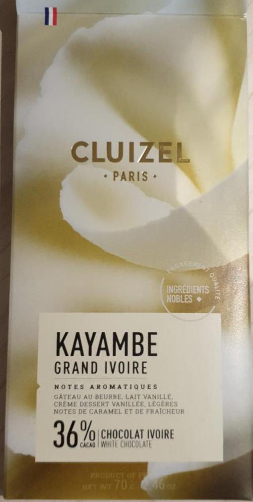 Fotografie - Kayambe Grand Ivoire 36% cacao White Chocolate Bar Cluizel