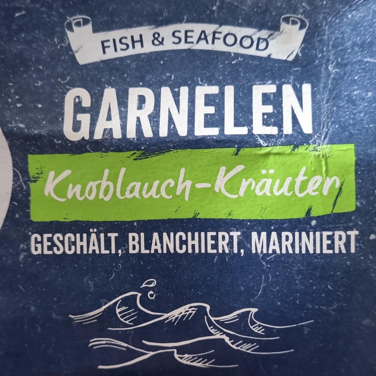 Fotografie - Garnelen knoblauch-krauter Fish & seafood