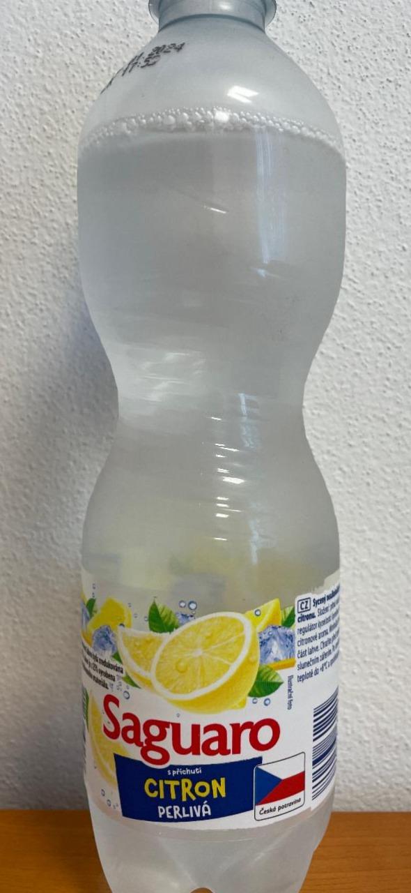 Fotografie - Saguaro perlivá voda s příchutí citronu