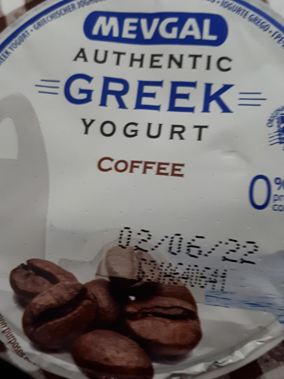 Fotografie - Authentic Greek yogurt Coffee 0% fat Mevgal