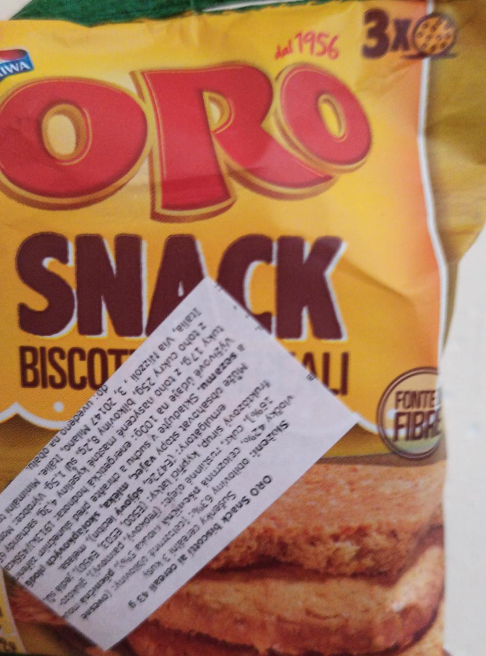 Fotografie - ORO snack biscotti ai cereali