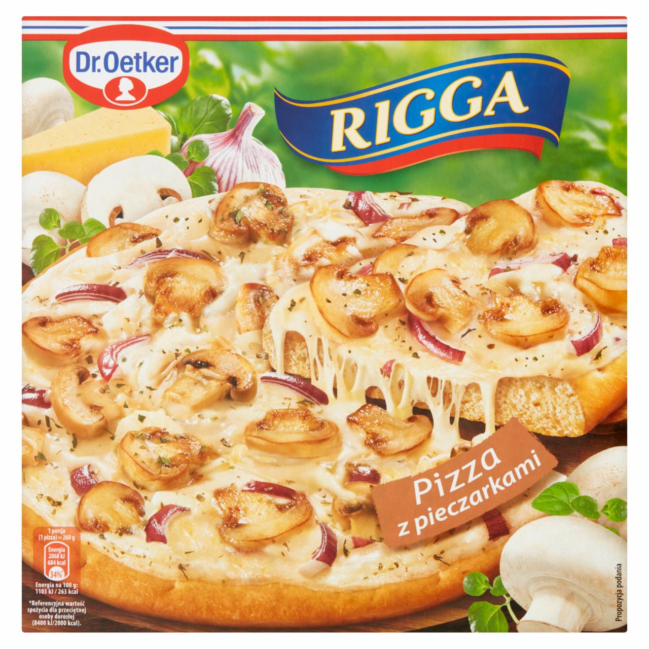 Fotografie - Rigga Pizza with Mushrooms Dr. Oetker