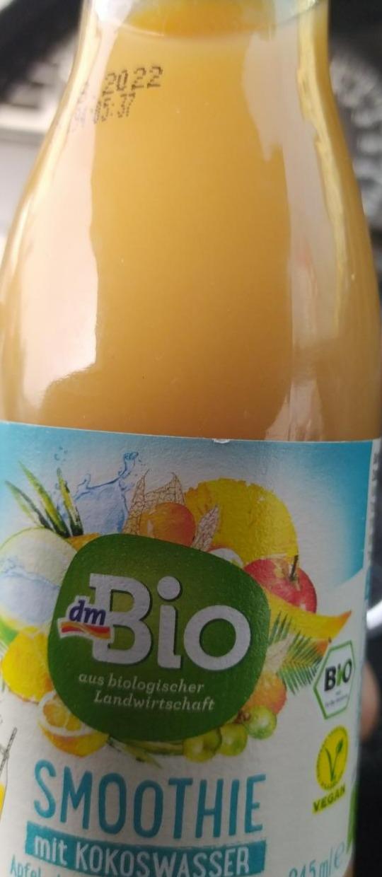 Fotografie - Smoothie mit Kokoswasser, Apfel, Ananas, Physalis & Zitrone dmBio