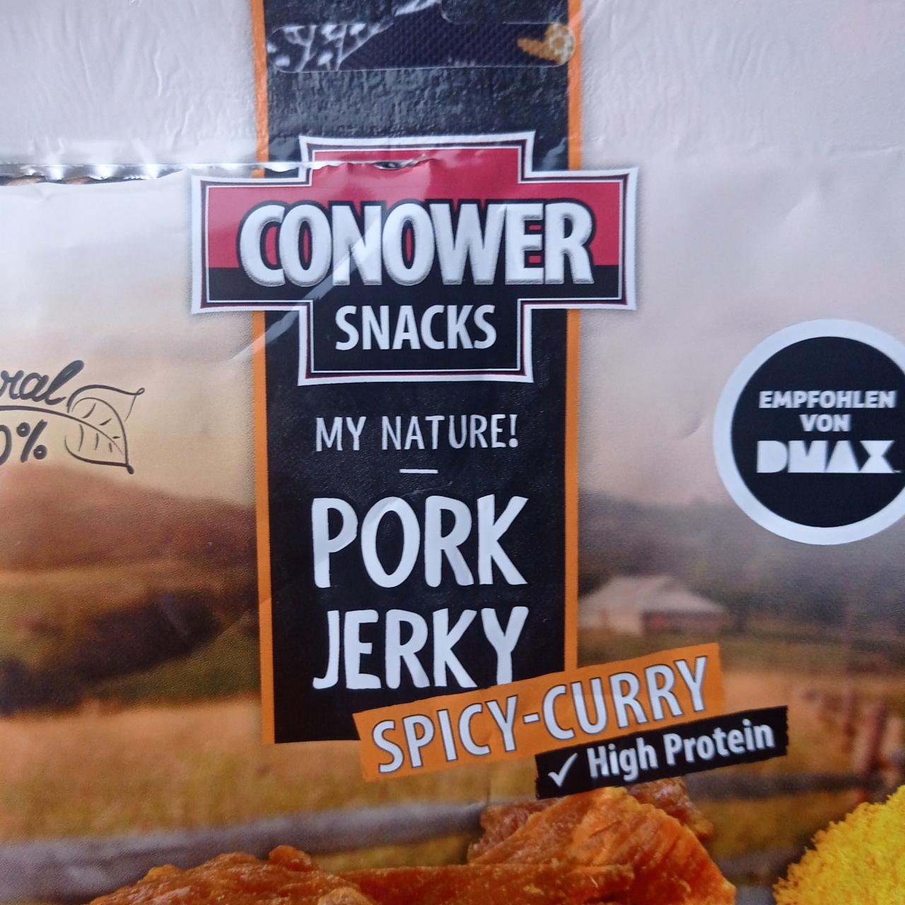 Fotografie - Pork jerky spicy curry Conower snacks