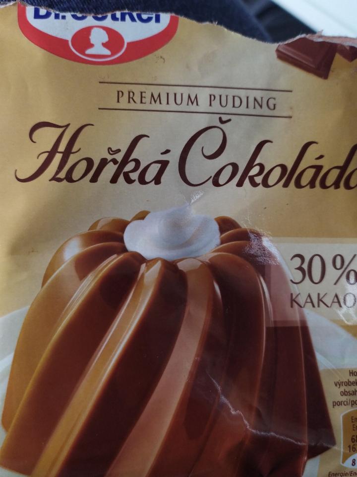 Fotografie - Dr. Oetker Premium puding Hořká čokoláda bez cukru!