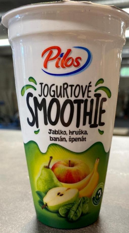 Fotografie - Jogurtové smoothie jablko, hruška, banán, špenát Pilos