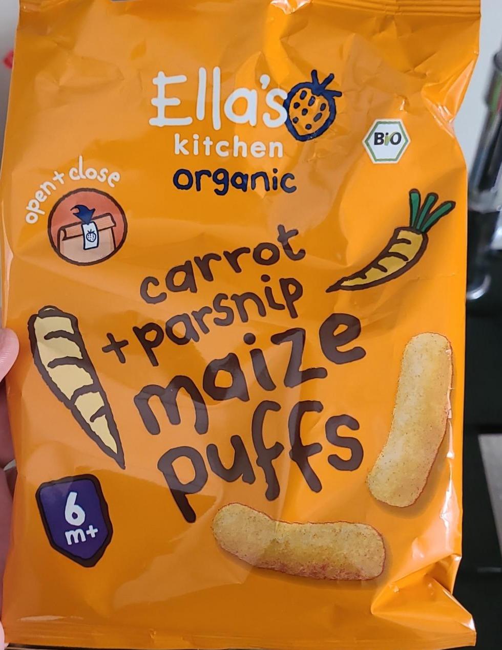 Fotografie - Bio Maize puffs carrot+parsnip Ella's kitchen