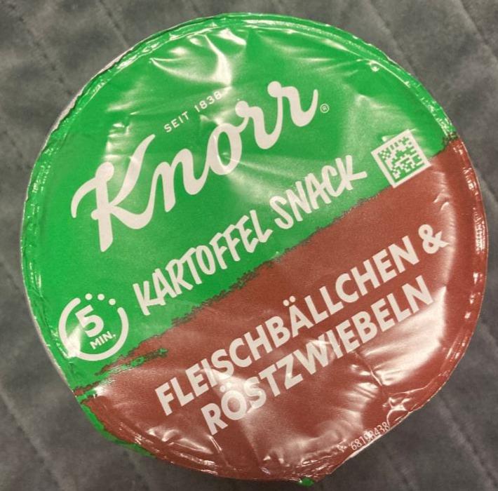 Fotografie - Kartoffel Snack Fleischbällchen & Röstzwiebeln Knorr