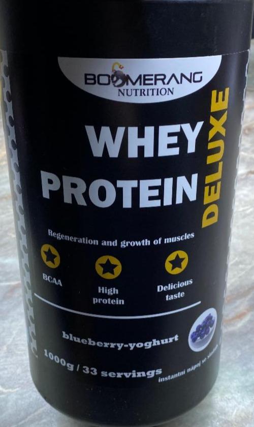 Fotografie - Whey Protein Deluxe Blueberry-Yoghurt Boomerang Nutrition